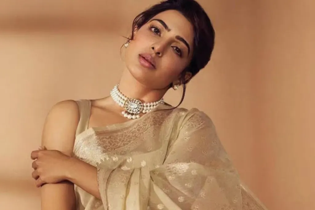 Samantha filming a web series