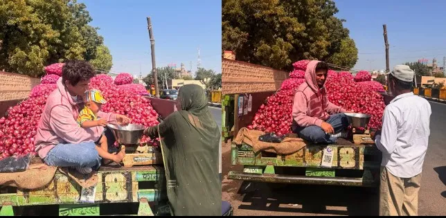Actor Sunil Grover's photo selling onions on the street goes viral
