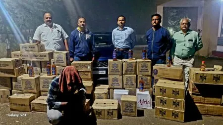 Goa-made liquor worth five lakhs seized