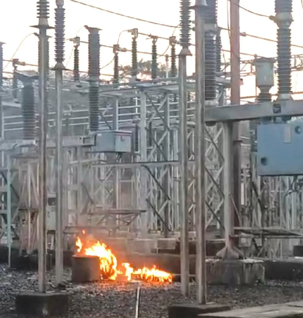 Transformer at power station in Nehrunagar burnt down