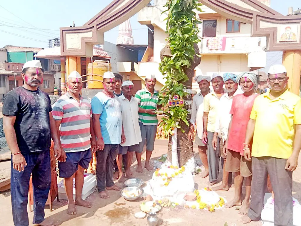 Holi-Rangpanchami celebrated in Kangrali Budruk, Goundwad, Alatge villages