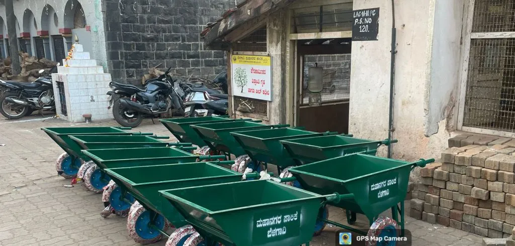 New garbage Carts from the Municipal Corporation for various wards