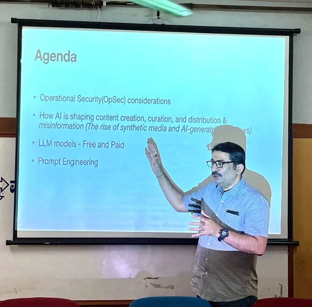 आर्टिफिशियल इंटेलिजन्स (एआय) टेक्नॉलॉजीवर पत्रकारांसाठी कार्यशाळा Workshop for journalists on Artificial Intelligence (AI) technology