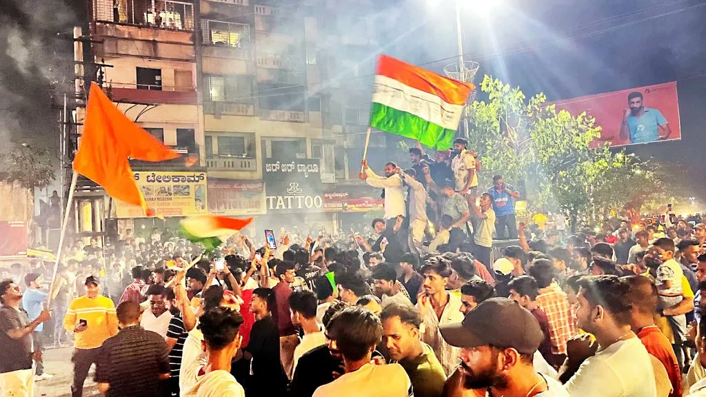 Victory celebrations in Belgaum