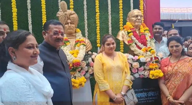 माणगावच्या गावकऱ्यांचा एकता आणि सामाजिक सलोखा टिकवण्याचा प्रयत्न उल्लेखनीय आहे Villagers Donate Land for Dr. Ambedkar Memorial: Minister Shirsat