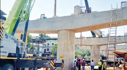 चिपळूणचा उड्डाणपूल जानेवारीपर्यंत पूर्णत्वास Chiplun's flyover to be completed by January