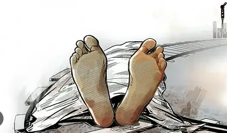 A young man commits suicide under a freight train