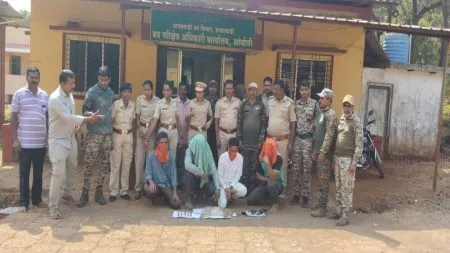 चौकुळ येथे शिकारीसाठी गेलेले चारजण ताब्यात