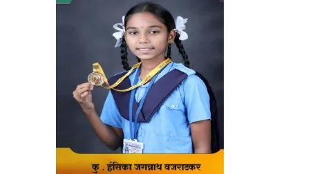हंसिका वजराटकरचे ए.पी.जे. अब्दुल कलाम प्रज्ञाशोध परीक्षेत यश