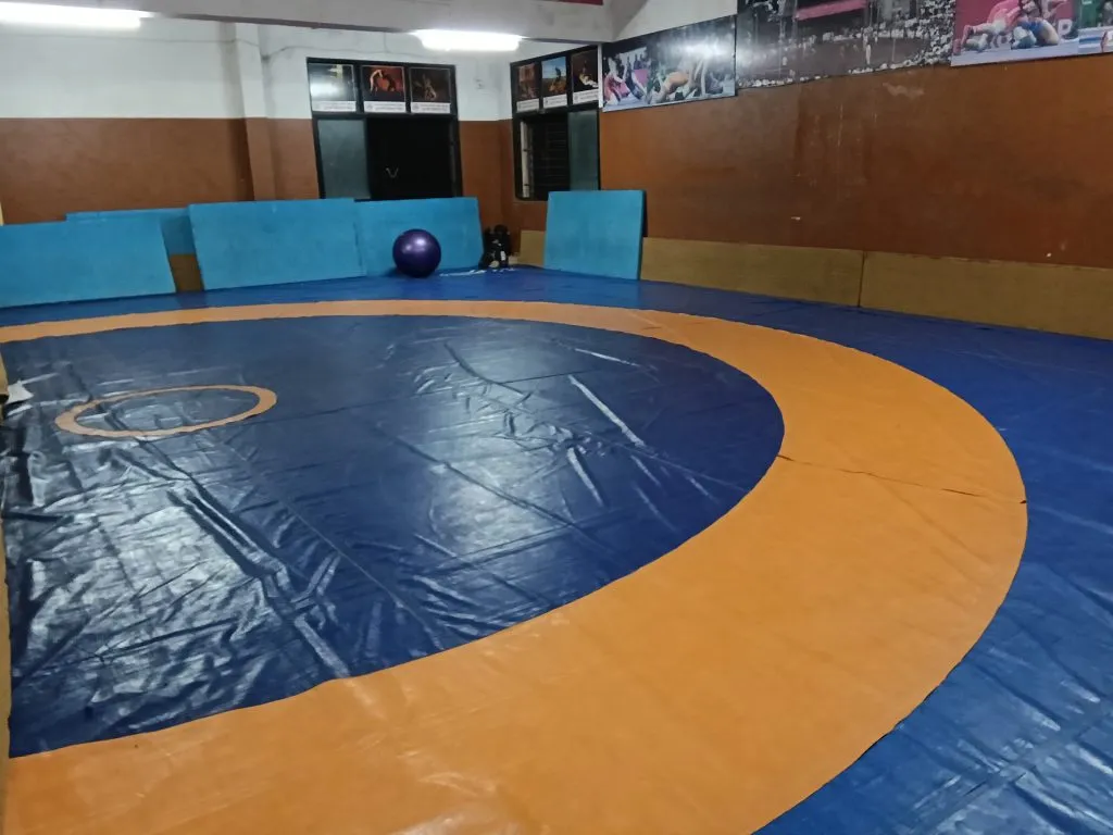 For 29 years, wrestlers have been practicing on a small mat