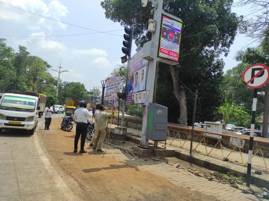 Cantonment removes unauthorized advertisement boards