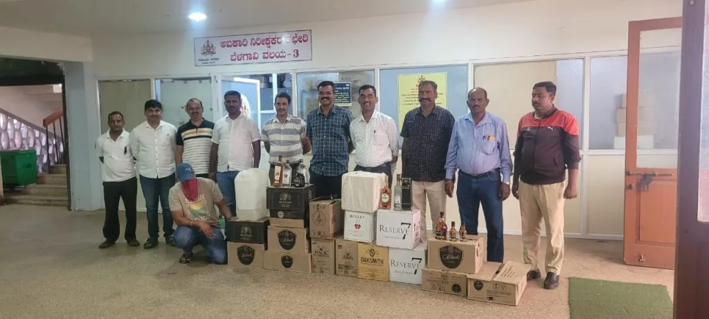 Goa liquor worth 1.5 lakh seized in raid in Tangadi street