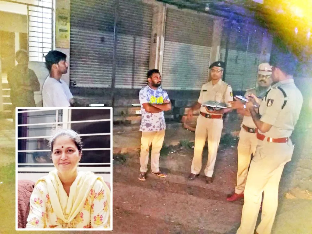 लक्ष्मीनगर-हिंडलगा येथे महिलेचा गळा आवळून खून Woman murdered in Laxminagar-Hindalga