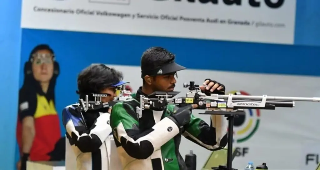 Young shooter Abhinav Shaw's 'golden hat-trick'