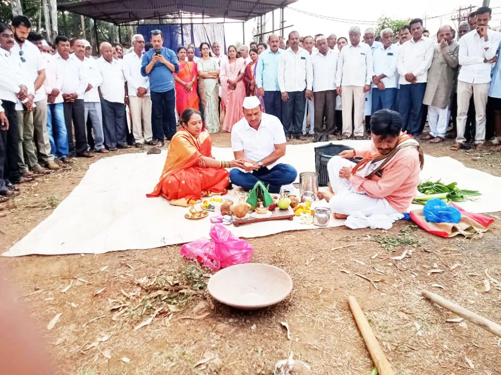 Groundbreaking ceremony for the construction of the memorial building in the Hindalga Martyrs' Memorial premises