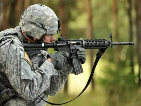 The use of the American M4 carbine for assault