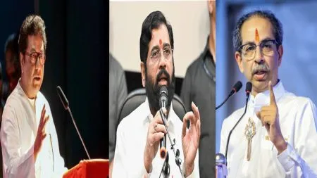ढकलत ‘जाऊ दे यार, कामाचं बोला’, एकनाथ शिंदेंचा पारा चढला Thackeray brothers' emotional reunion political developments