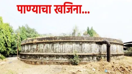 water reservoir built combining high and low elevations city