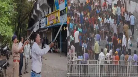 Kolhapur Football: फुटबॉल सामन्यादरम्यान प्रेक्षकांमध्ये तुंबळ हाणामारी; समर्थक एकमेकांत भिडले both groups literally ran each other and engaged in a freestyle braw