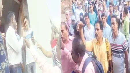 MH CET 2025 : परीक्षा केंद्रावर पर्यवेक्षकांची उशिरा हजेरी, पालकांनी धरलं धारेवर CET exam absence of supervisors confusion students and parents