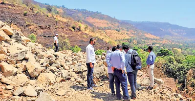 Illegal minor mineral excavation in Ruighar