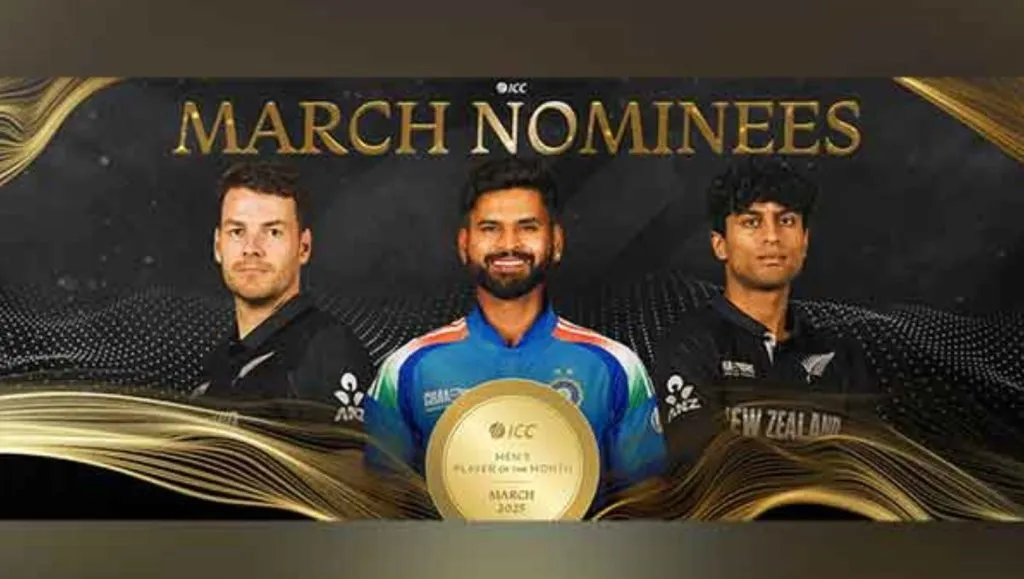 Shreyas recommended for ICC award