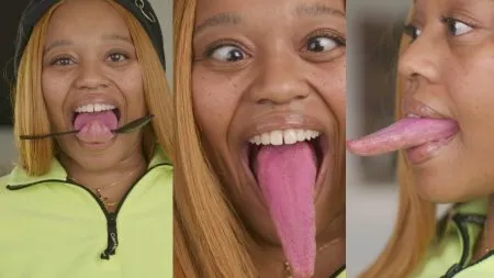 The longest tongue in the world