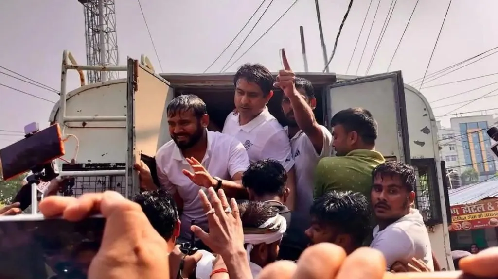 Kanhaiya Kumar's agitation against Bihar Chief Minister