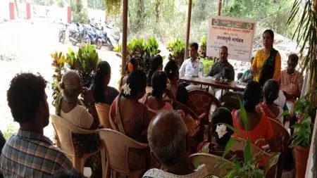 कोनशी गावात नैसर्गिक शेती अभियान जनजागृती कार्यक्रम