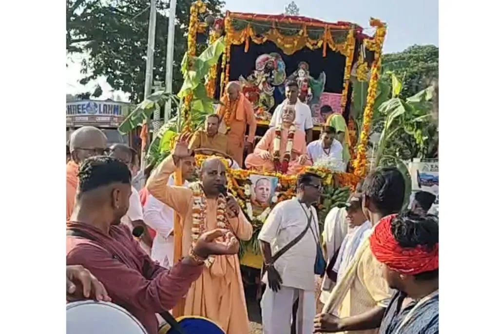 Hare Krishna Chariot Festival in full swing in Khanapur