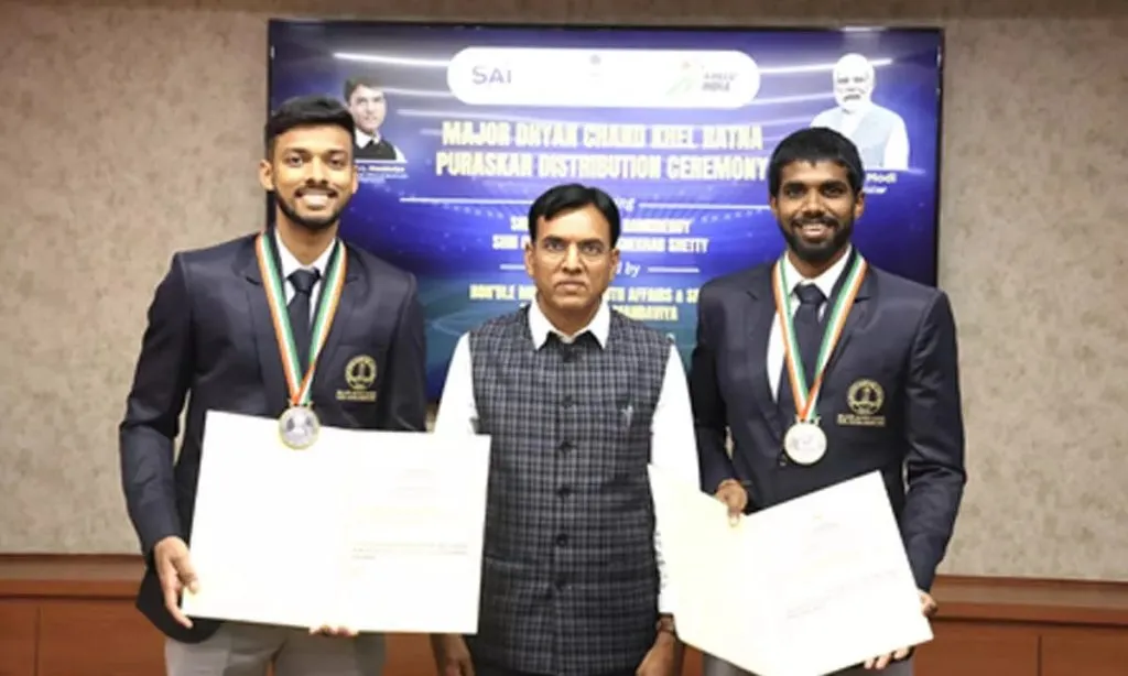 Satwik-Chirag awarded 'Khel Ratna' award