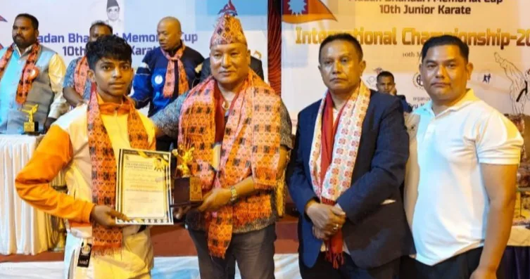 Maruti Patil selected for international karate competition