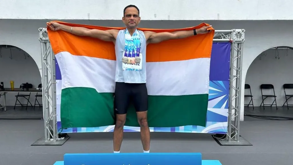 Major Rohit Kadian receives four medals