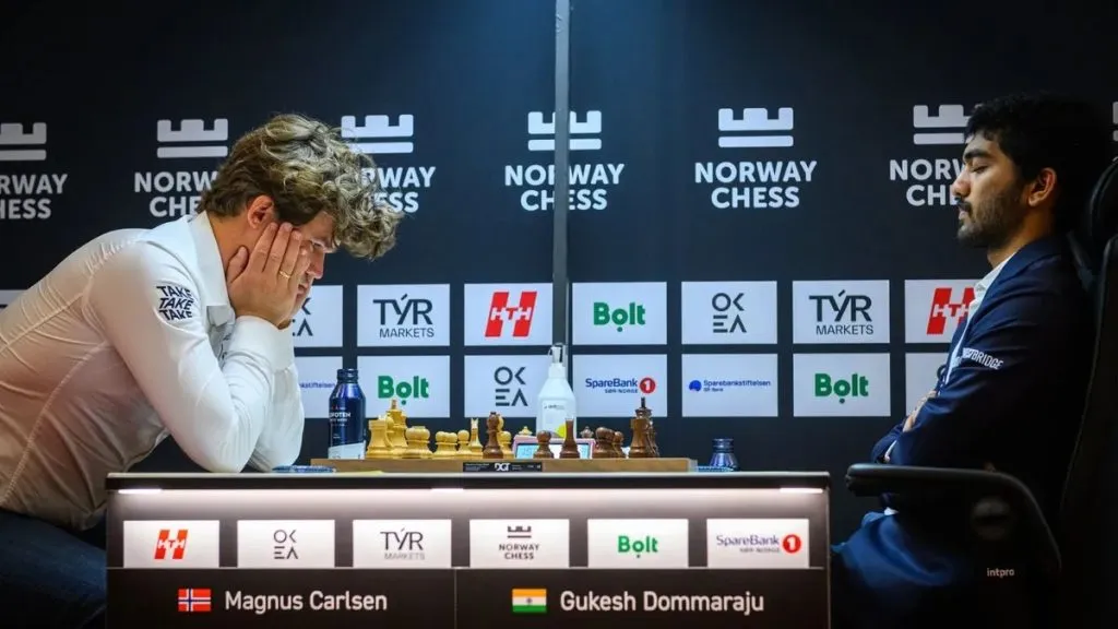 Carlsen defeats world champion Gukesh