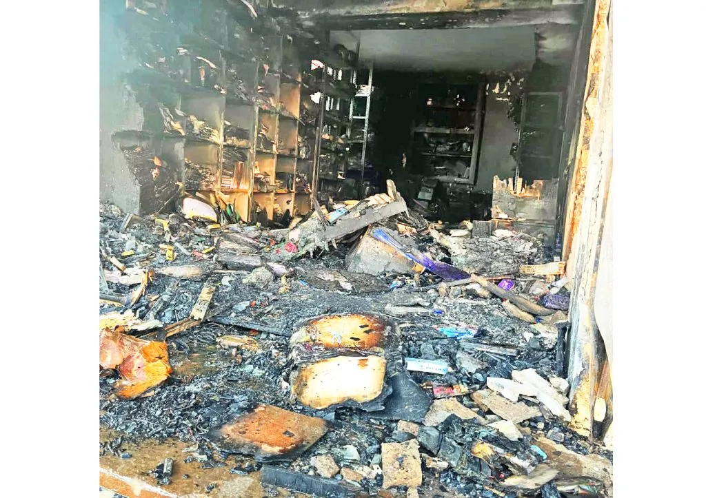 Loss of about Rs 10 lakh in fire