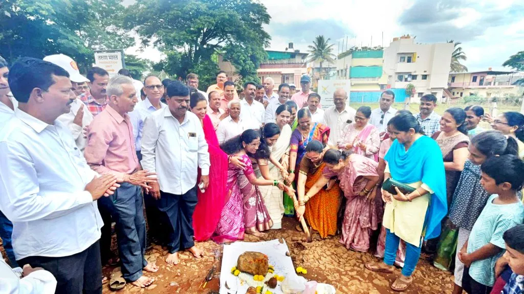 Road work in front of 'Tarun Bharat' begins