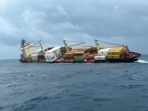 Cargo ship sinks in sea near Kerala