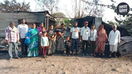 explosion powerful that it started fire exposing entire family of four