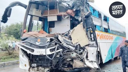 bus cleaner was killed on the spot while 17 passengers injured