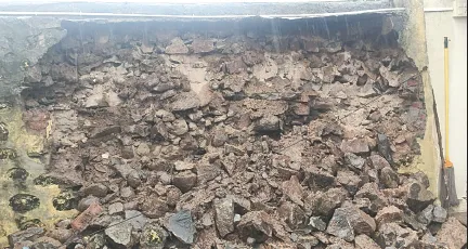 Several bridges over the Managanga river submerged