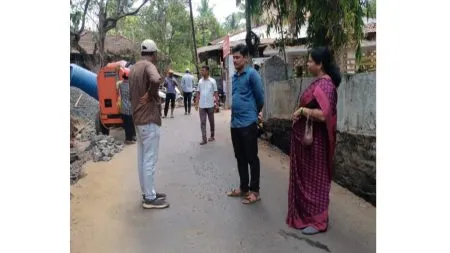 भटवाडीतील रखडलेले गटार बांधकाम त्वरित सुरू करावे