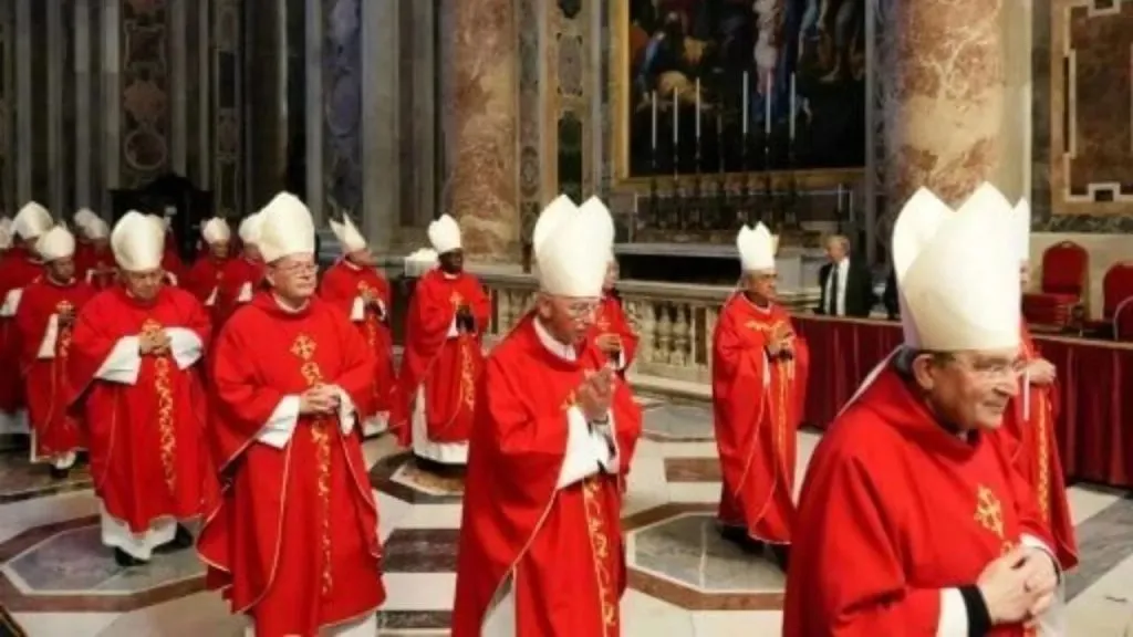 The papal election process will begin today.