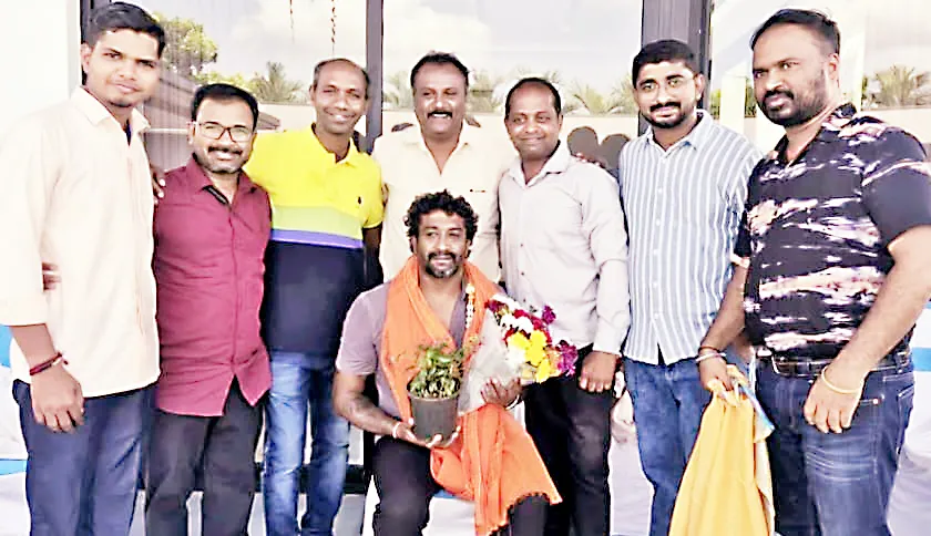 Indudhar Sitaram honored by the District Skating Association