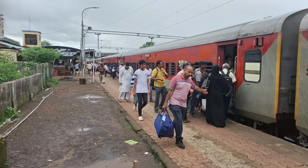 Trains were delayed on the very first day of the monsoon schedule