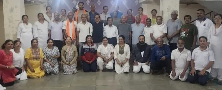 योग दिनाच्या पार्श्वभूमीवर पतंजली योग समितीची बैठक Patanjali Yoga Committee meeting on the occasion of Yoga Day