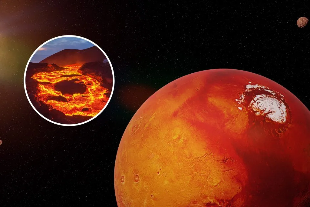 Large volcano on Mars