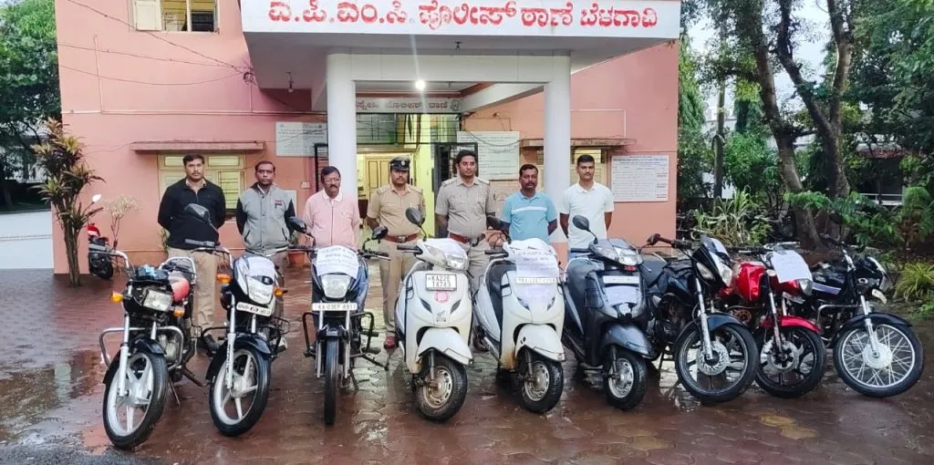 9 stolen motorcycles seized from persistent two-wheeler thief