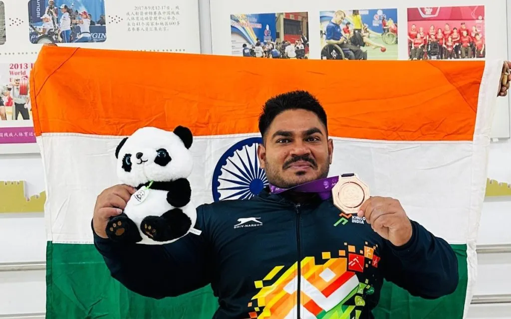 Zandu Kumar wins bronze medal in Para Powerlifting