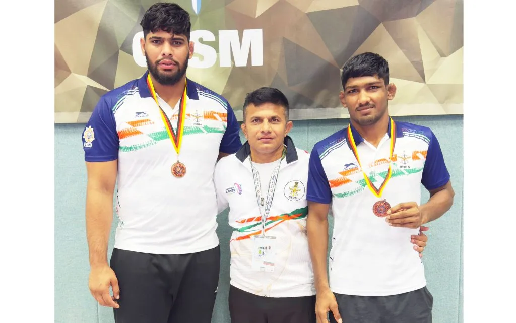 India wins one silver, two bronze medals at World Military Wrestling Championship