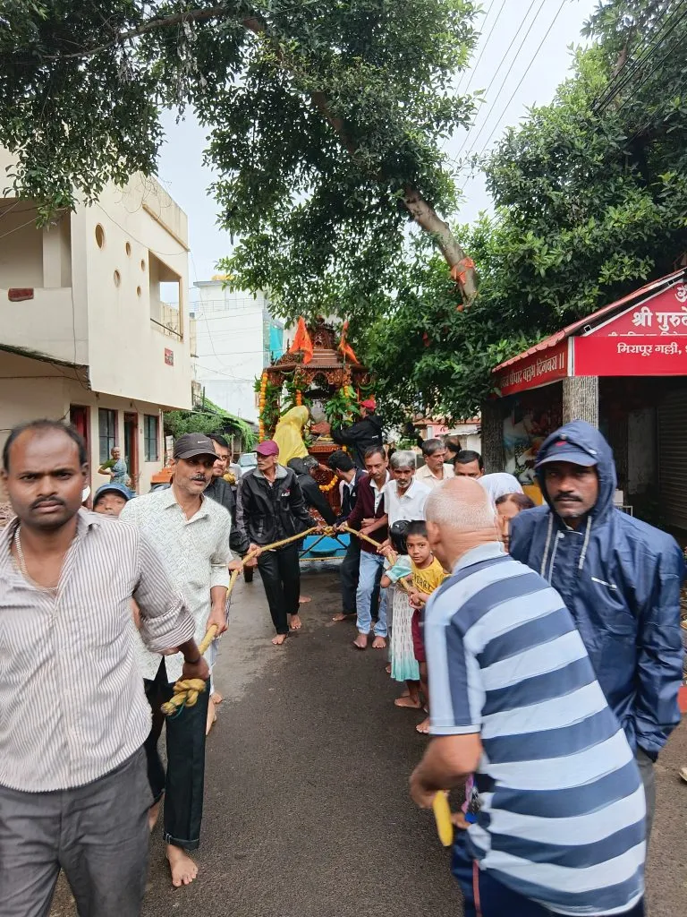 Procession in Shahapur on the occasion of Jagannath Rath Yatra
